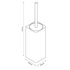 GoodHome Elland Polypropylene (PP), Stainless Steel & Thermoplastic Rubber Silver Effect Toilet Brush & Holder 12 GoodHome Elland Polypropylene (PP), Stainless Steel & Thermoplastic Rubber Silver Effect Toilet Brush & Holder -Trade point goodhome elland polypropylene pp stainless steel thermoplastic rubber silver effect toilet brush holder5059340107219 01t