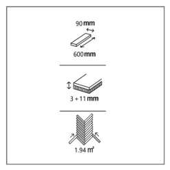 GoodHome Eslov Natural Wood Effect Wood Real Wood Top Layer Flooring, 1.94m² Pack Of 36 22 GoodHome Eslov Natural Wood Effect Wood Real Wood Top Layer Flooring, 1.94m² Pack Of 36 -Trade point goodhome eslov natural wood effect wood real wood top layer flooring 1 94m pack of 363663602537311 01t