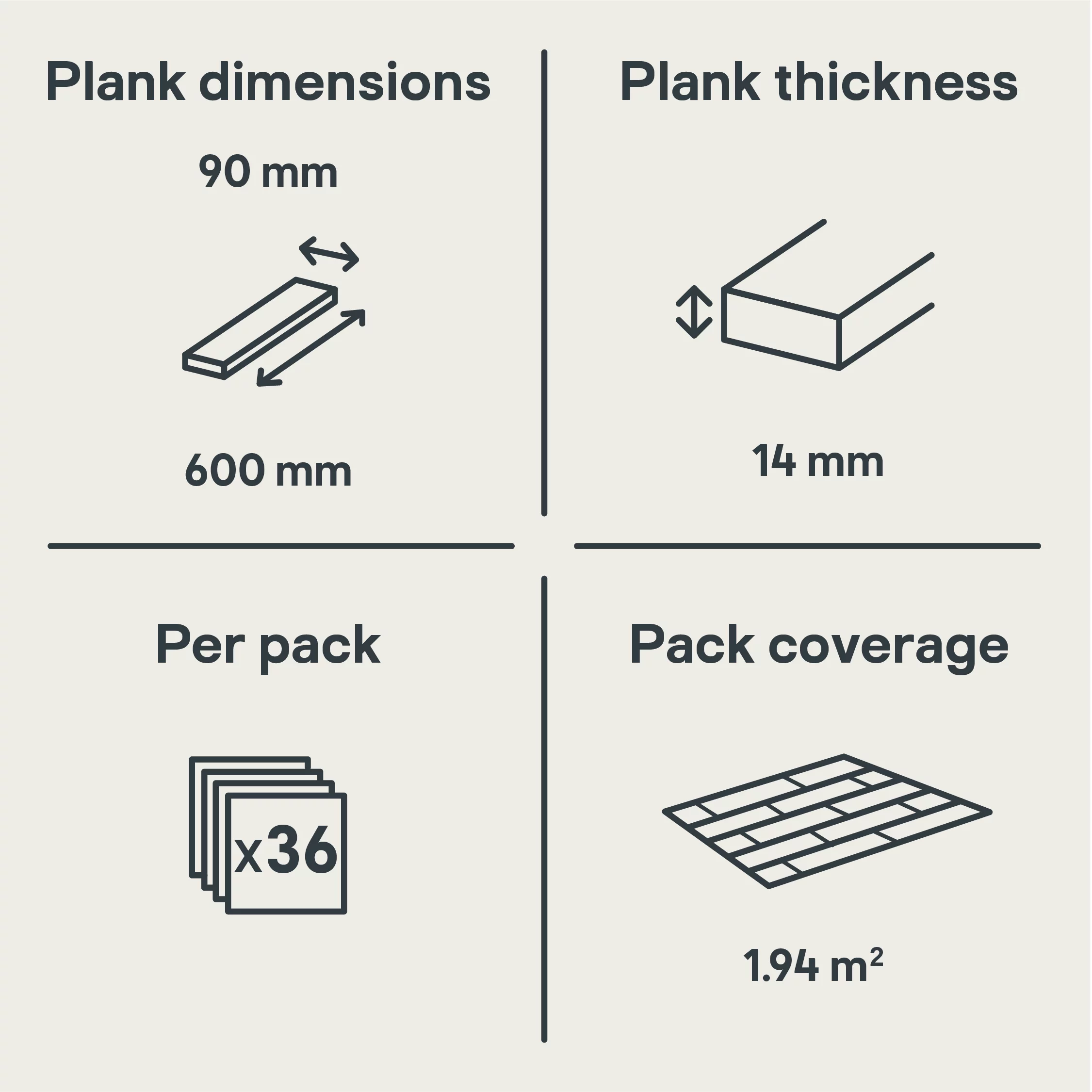 GoodHome Eslov Natural Wood Effect Wood Real Wood Top Layer Flooring, 1.94m² Pack Of 36 7 GoodHome Eslov Natural Wood Effect Wood Real Wood Top Layer Flooring, 1.94m² Pack Of 36 - Image 5