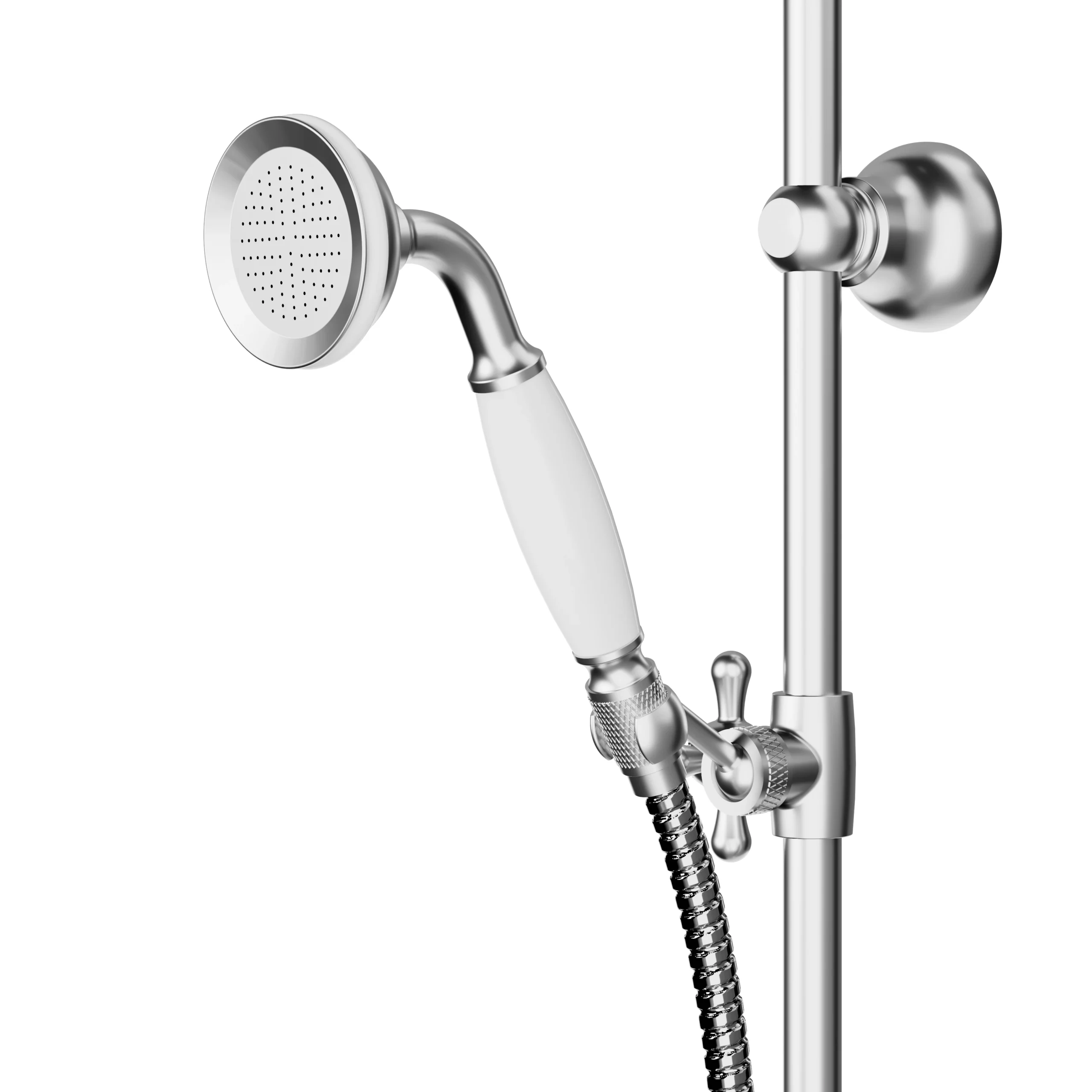 GoodHome Etel Chrome Effect Single-spray Pattern Wall-mounted Shower Kit 5 GoodHome Etel Chrome Effect Single-spray Pattern Wall-mounted Shower Kit - Image 3