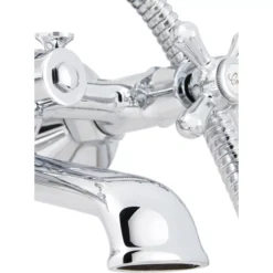 GoodHome Etel Chrome Traditional Double Bath Pillar Tap 9 GoodHome Etel Chrome Traditional Double Bath Pillar Tap -Trade point goodhome etel chrome traditional double bath pillar tap3663602665090 36i