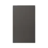 GoodHome Garcinia Gloss Anthracite Integrated Handle 50:50 Larder Cabinet Door (W)600mm (H)1001mm (T)19mm