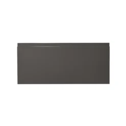 GoodHome Garcinia Gloss Anthracite Integrated Handle Drawer Front, Bridging Door & Bi Fold Door, (W)800mm (H)356mm (T)19mm