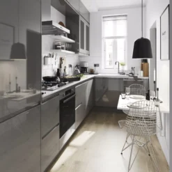 GoodHome Garcinia Gloss Anthracite Integrated Handle Tall Wall Cabinet Door (W)150mm (H)895mm (T)19mm 15 GoodHome Garcinia Gloss Anthracite Integrated Handle Tall Wall Cabinet Door (W)150mm (H)895mm (T)19mm -Trade point goodhome garcinia gloss anthracite integrated handle tall wall cabinet door w 150mm h 895mm t 19mm3663602651956 20i