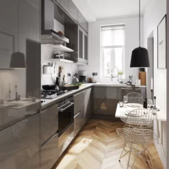 GoodHome Garcinia Gloss Anthracite Standard Appliance Filler Panel (H)115mm (W)597mm -Trade point goodhome garcinia gloss anthracite standard appliance filler panel h 115mm w 597mm3663602651956 21i