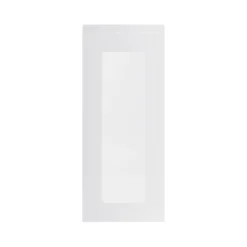 GoodHome Garcinia Gloss Light Grey Integrated Handle Glazed Cabinet Door (W)300mm (H)715mm (T)19mm