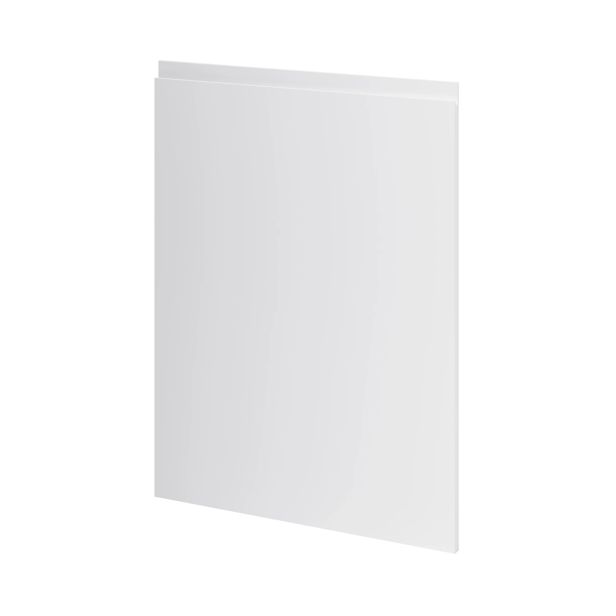 GoodHome Garcinia Gloss Light Grey Integrated Handle Tall Appliance Cabinet Door (W)600mm (H)806mm (T)19mm 4 GoodHome Garcinia Gloss Light Grey Integrated Handle Tall Appliance Cabinet Door (W)600mm (H)806mm (T)19mm - Image 2