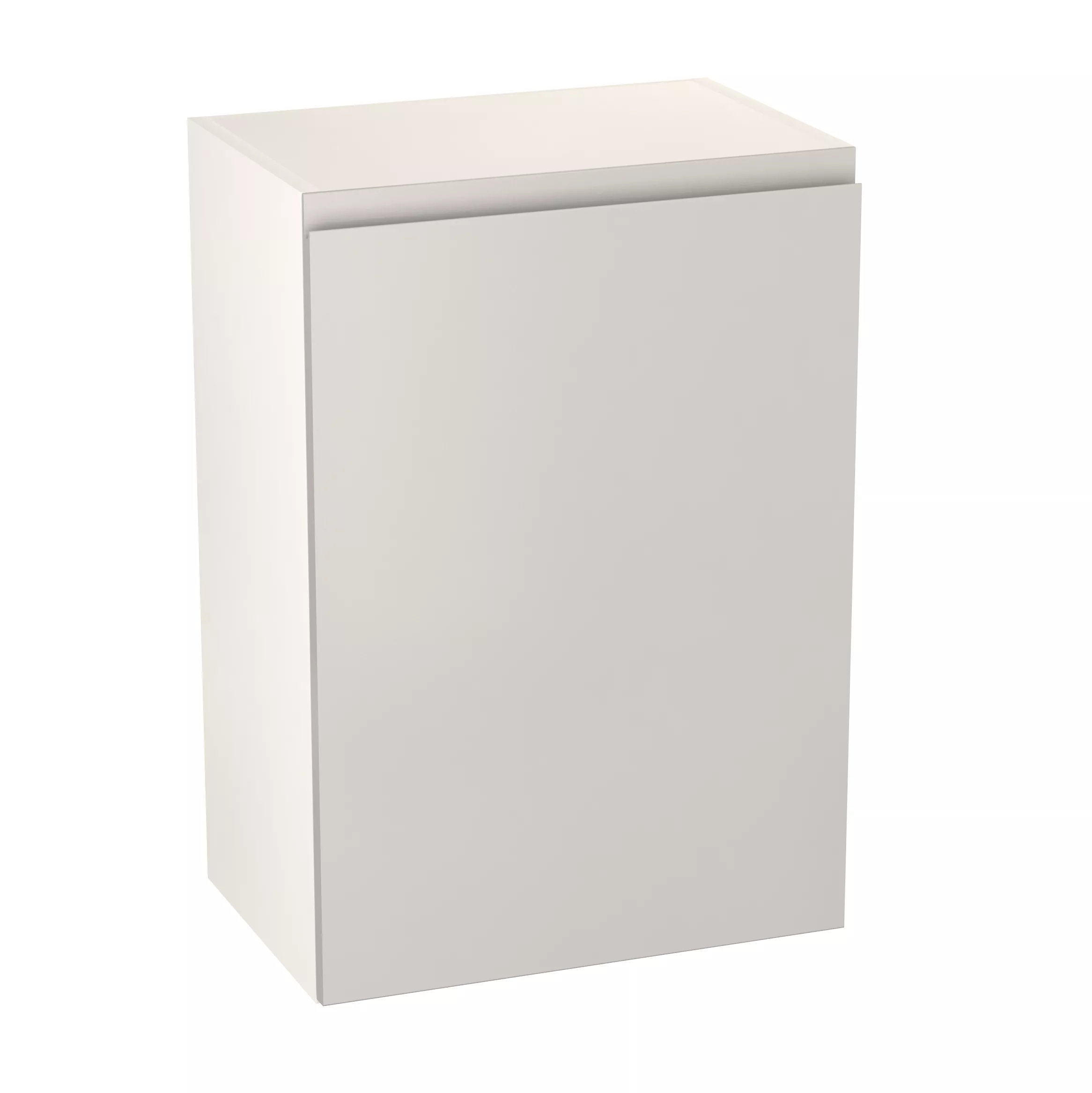 GoodHome Garcinia Gloss Light Grey Integrated Handle Wall Kitchen Cabinet (W)500mm (H)720mm 3 GoodHome Garcinia Gloss Light Grey Integrated Handle Wall Kitchen Cabinet (W)500mm (H)720mm