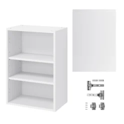 GoodHome Garcinia Gloss Light Grey Integrated Handle Wall Kitchen Cabinet (W)500mm (H)720mm 8 GoodHome Garcinia Gloss Light Grey Integrated Handle Wall Kitchen Cabinet (W)500mm (H)720mm -Trade point goodhome garcinia gloss light grey integrated handle wall kitchen cabinet w 500mm h 720mm5059340702384 07c bq