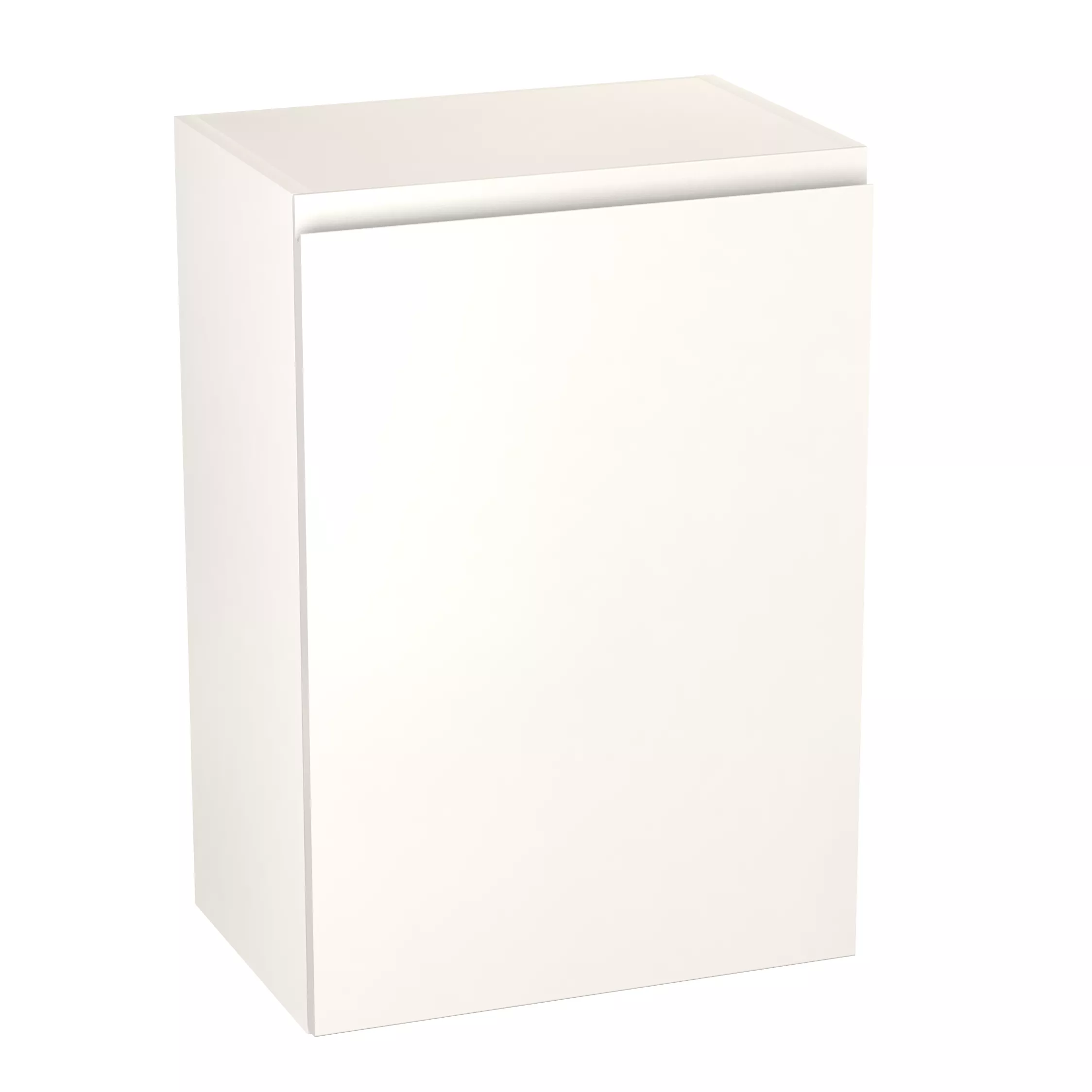 GoodHome Garcinia Gloss White Integrated Handle Wall Kitchen Cabinet (W)500mm (H)720mm 3 GoodHome Garcinia Gloss White Integrated Handle Wall Kitchen Cabinet (W)500mm (H)720mm