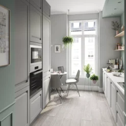 GoodHome Garcinia Matt Stone Integrated Handle Shaker Tall Wall Cabinet Door (W)150mm (H)895mm (T)20mm -Trade point goodhome garcinia matt stone integrated handle shaker tall wall cabinet door w 150mm h 895mm t 20mm3663602473015 20i