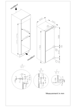 GoodHome GHBI7030FFUK 70:30 Classic Integrated Automatic Defrost Fridge Freezer - White 10 GoodHome GHBI7030FFUK 70:30 Classic Integrated Automatic Defrost Fridge Freezer - White -Trade point goodhome ghbi7030ffuk 70 30 classic integrated automatic defrost fridge freezer white5059340169538 01t