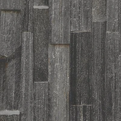 GoodHome Gunes Charcoal Stone Effect Textured Wallpaper 5 GoodHome Gunes Charcoal Stone Effect Textured Wallpaper - Image 3