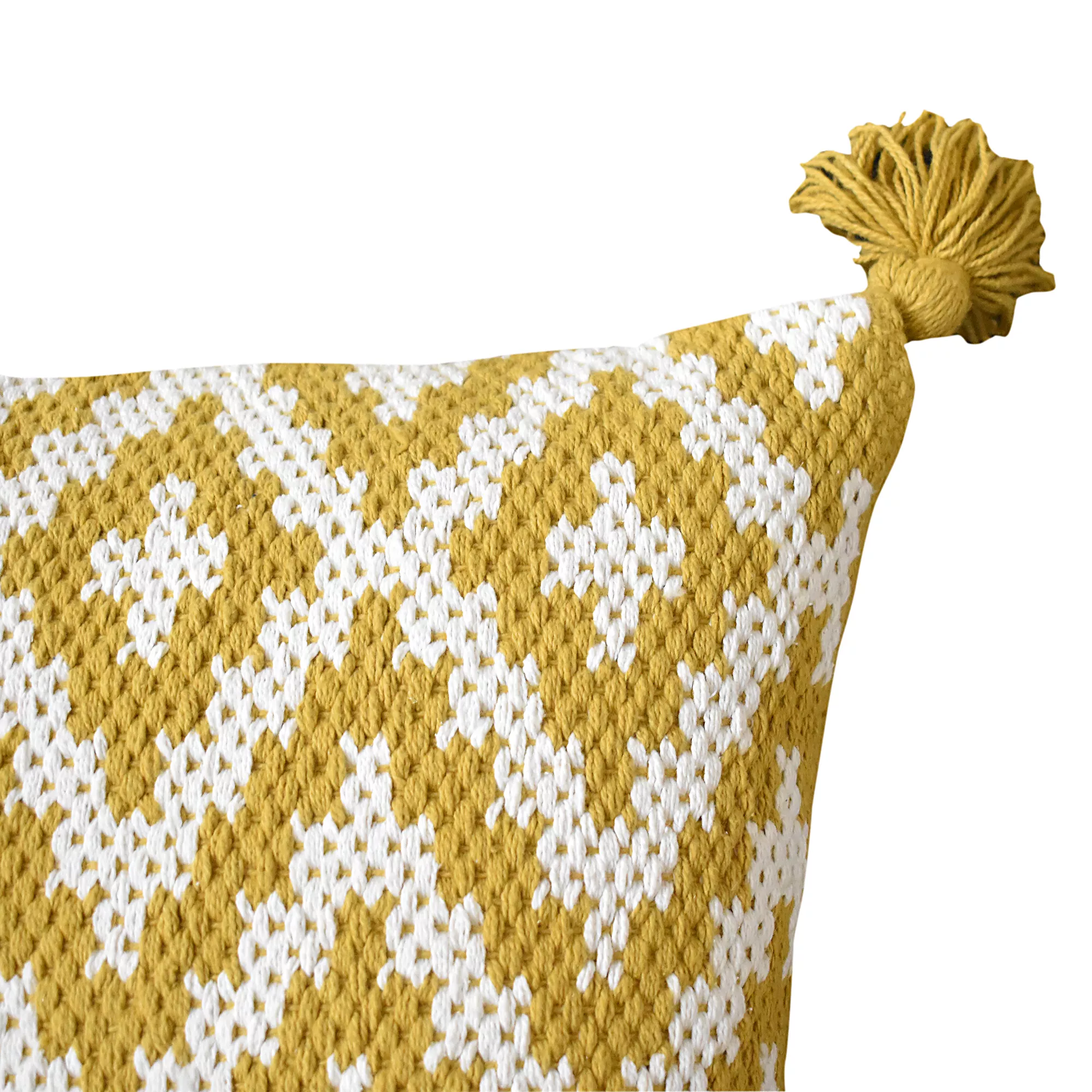 GoodHome Gunnar Yellow Geometric Indoor Cushion (L)45cm X (W)45cm 5 GoodHome Gunnar Yellow Geometric Indoor Cushion (L)45cm X (W)45cm - Image 3