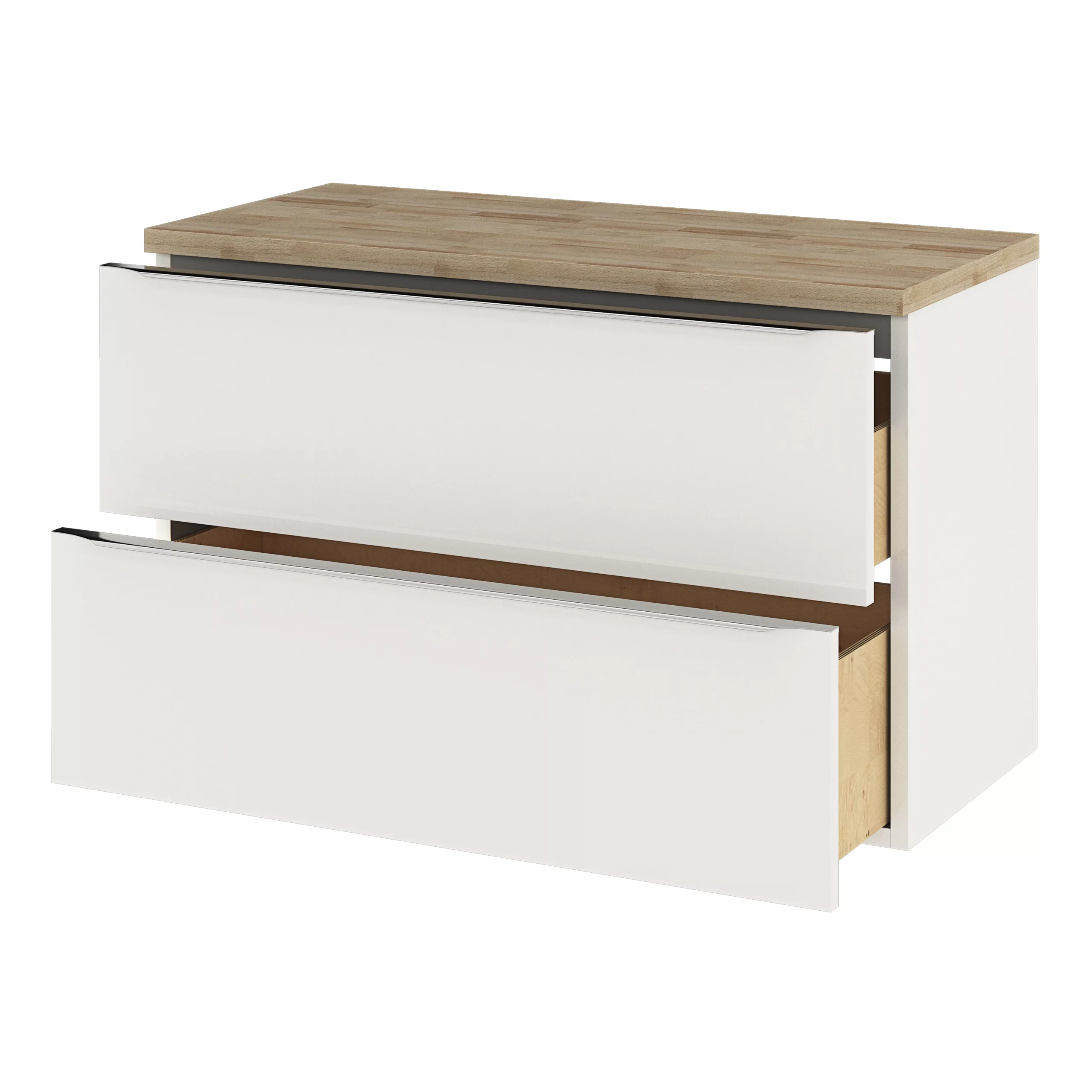 GoodHome Hartland Natural Straight Oak Bathroom Worktop 2.7cm X 45.5cm X 100.5cm 10 GoodHome Hartland Natural Straight Oak Bathroom Worktop 2.7cm X 45.5cm X 100.5cm - Image 8