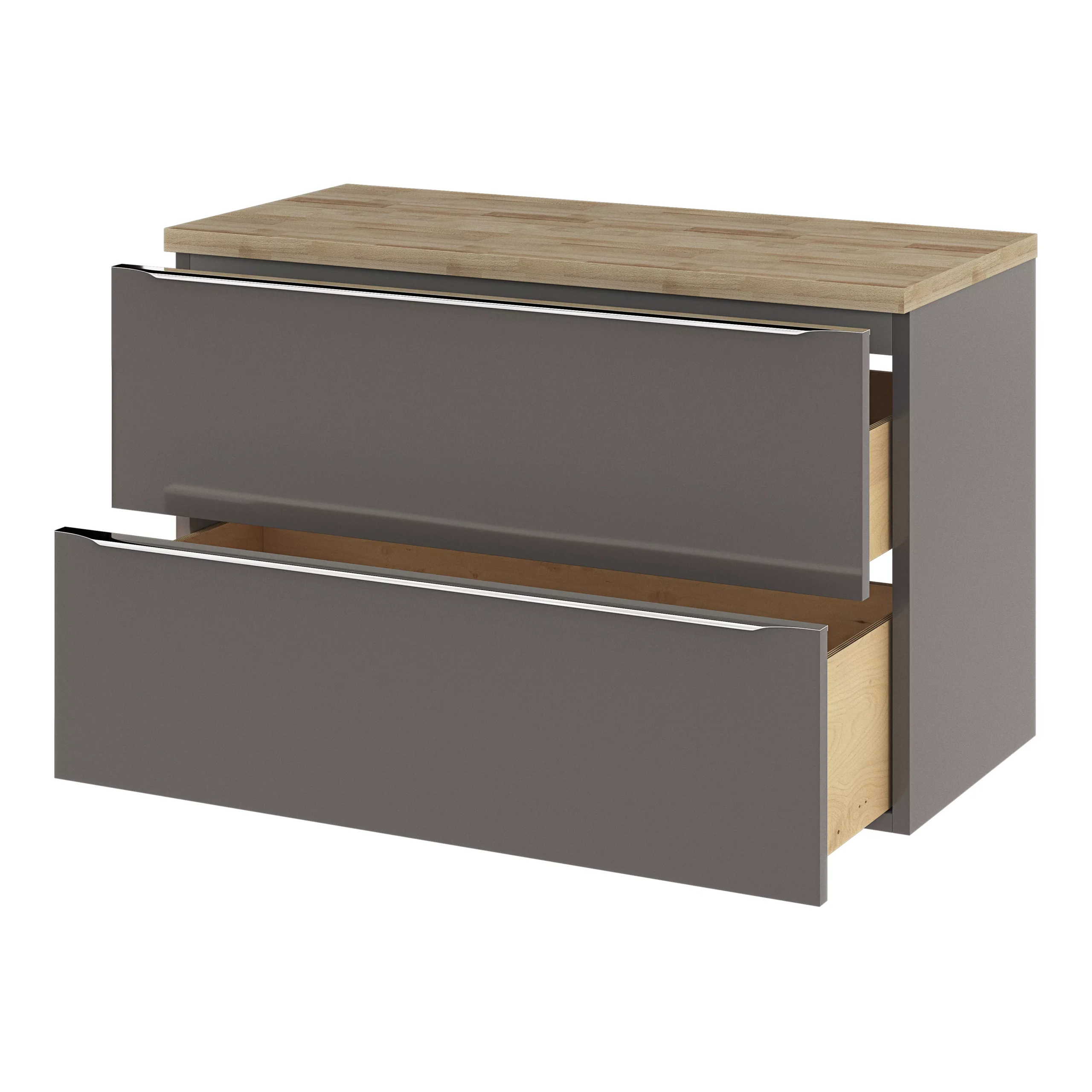 GoodHome Hartland Natural Straight Oak Bathroom Worktop 2.7cm X 45.5cm X 100.5cm 11 GoodHome Hartland Natural Straight Oak Bathroom Worktop 2.7cm X 45.5cm X 100.5cm - Image 9