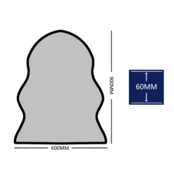 GoodHome Hegoa White Faux Rug 90cmx60cm 12 GoodHome Hegoa White Faux Rug 90cmx60cm -Trade point goodhome hegoa white faux rug 90cmx60cm5059340271255 01t