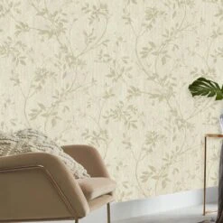 GoodHome Hirta Beige Floral Metallic Effect Textured Wallpaper 11 GoodHome Hirta Beige Floral Metallic Effect Textured Wallpaper -Trade point goodhome hirta beige floral metallic effect textured wallpaper3663602561347 01i bq