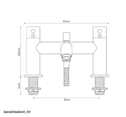 GoodHome Hoffell Bath Shower Mixer Tap -Trade point goodhome hoffell bath shower mixer tap3663602665632 01t