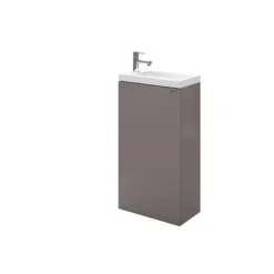 GoodHome Imandra Gloss Anthracite 1 Door Freestanding Bathroom Basin Cloakroom Unit (W)440mm (H)790mm 22 GoodHome Imandra Gloss Anthracite 1 Door Freestanding Bathroom Basin Cloakroom Unit (W)440mm (H)790mm -Trade point goodhome imandra gloss anthracite 1 door freestanding bathroom basin cloakroom unit w 440mm h 790mm5059340018843 22c