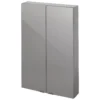 GoodHome Imandra Gloss Anthracite Wall-mounted Bathroom Cabinet (W)600mm (H)900mm 1 GoodHome Imandra Gloss Anthracite Wall-mounted Bathroom Cabinet (W)600mm (H)900mm -Trade point goodhome imandra gloss anthracite wall mounted bathroom cabinet w 600mm h 900mm5059340018867 01c BQ