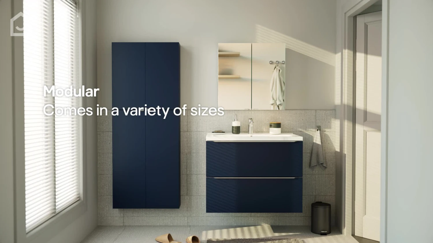 GoodHome Imandra Gloss Grey Deep Wall Cabinet (W)600mm (H)900mm 4 GoodHome Imandra Gloss Grey Deep Wall Cabinet (W)600mm (H)900mm - Image 2