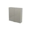 GoodHome Imandra Gloss Taupe Wall Cabinet (W)600mm (H)600mm