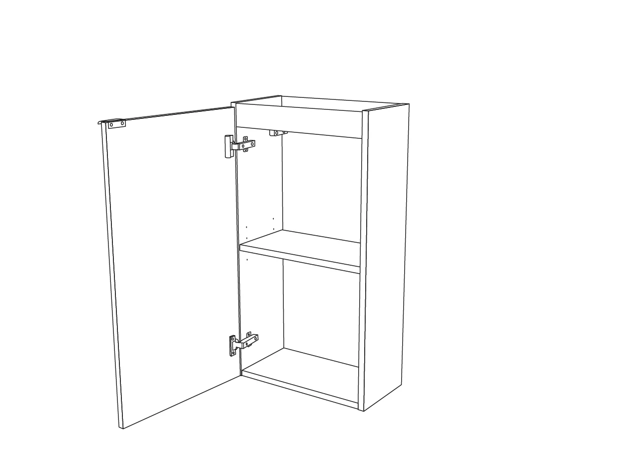 GoodHome Imandra Gloss White 1 Door Freestanding Bathroom Basin Cloakroom Unit (W)440mm (H)790mm 9 GoodHome Imandra Gloss White 1 Door Freestanding Bathroom Basin Cloakroom Unit (W)440mm (H)790mm - Image 7