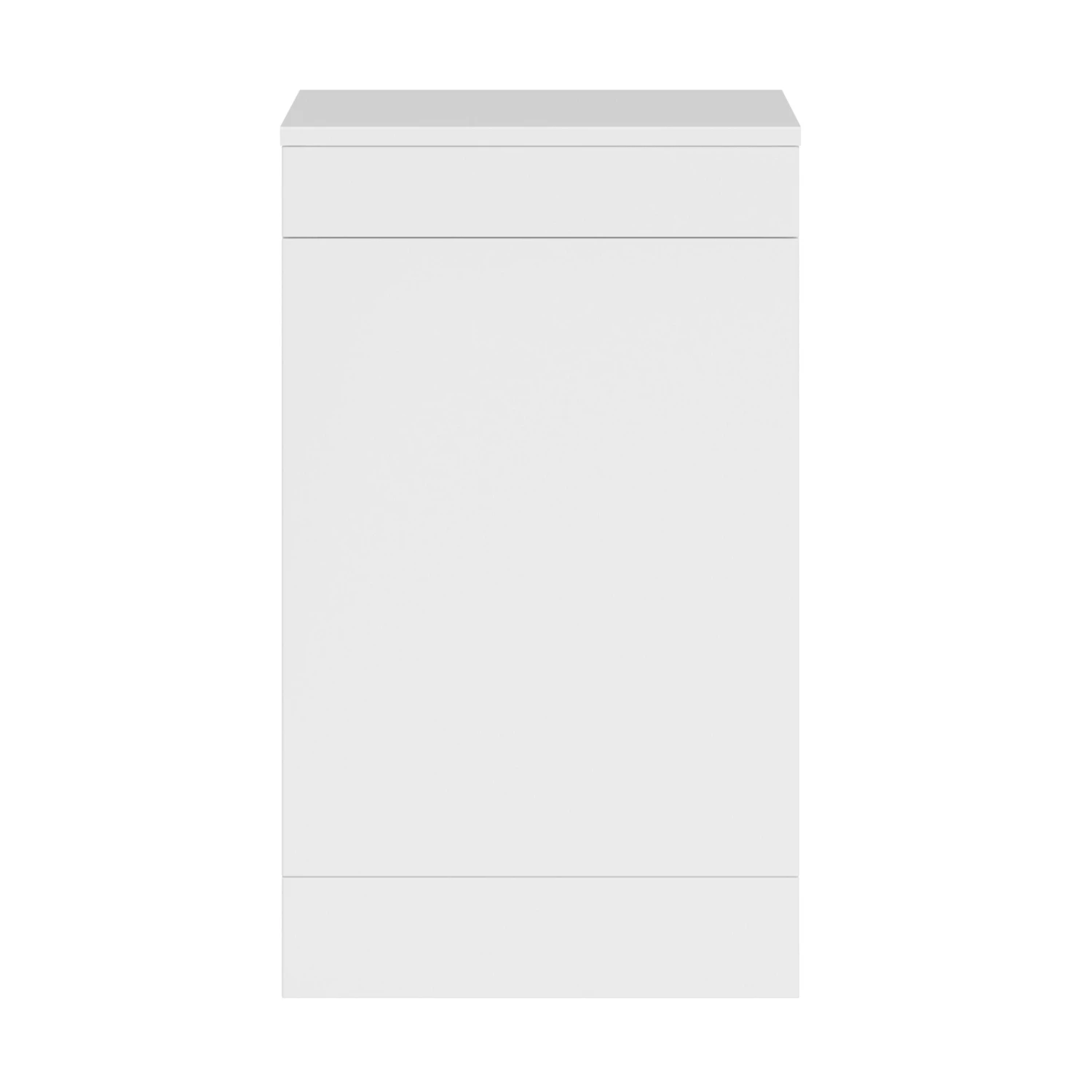 GoodHome Imandra Gloss White Freestanding Toilet Cabinet (W)500mm (H)840mm 4 GoodHome Imandra Gloss White Freestanding Toilet Cabinet (W)500mm (H)840mm - Image 2