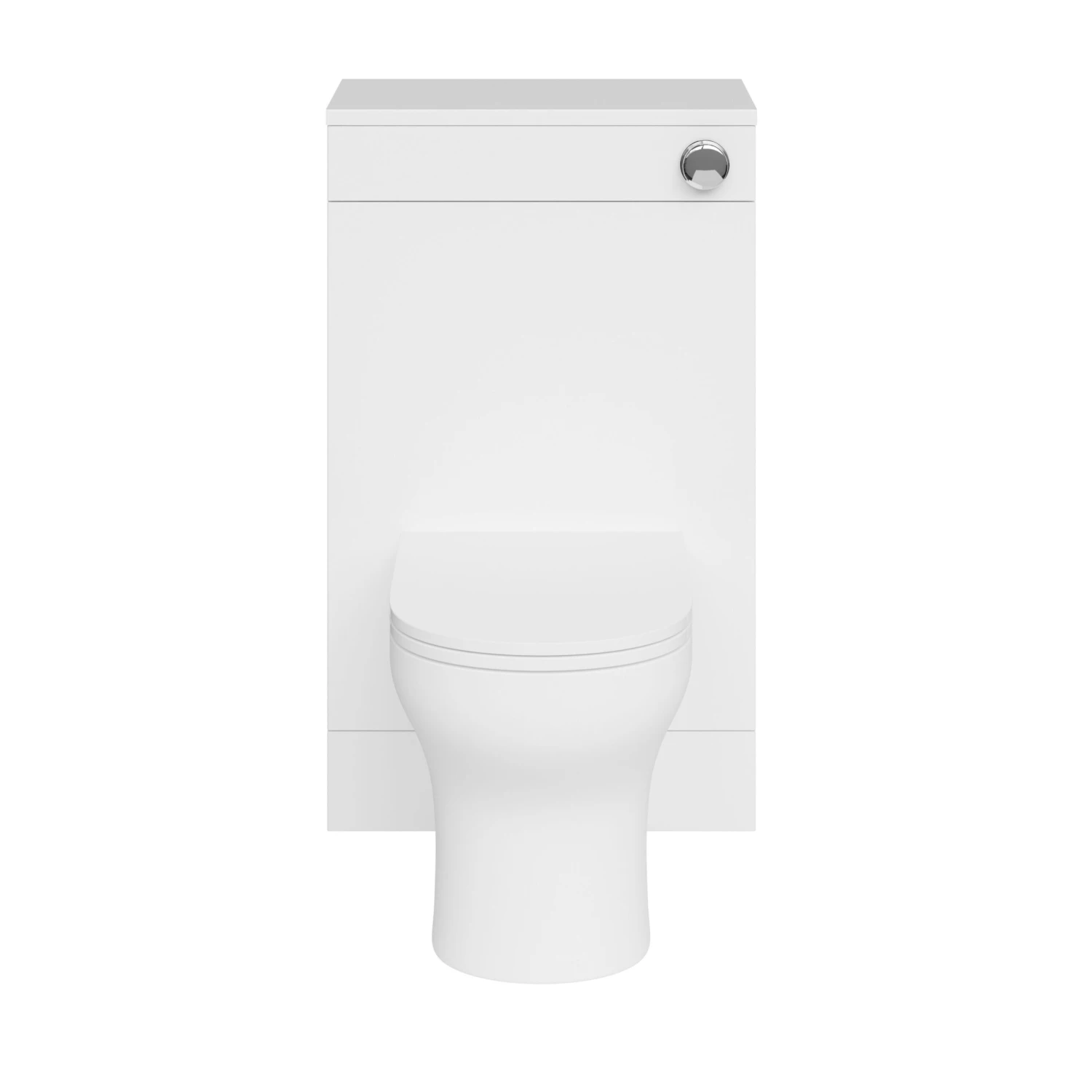 GoodHome Imandra Gloss White Freestanding Toilet Cabinet (W)500mm (H)840mm 6 GoodHome Imandra Gloss White Freestanding Toilet Cabinet (W)500mm (H)840mm - Image 4