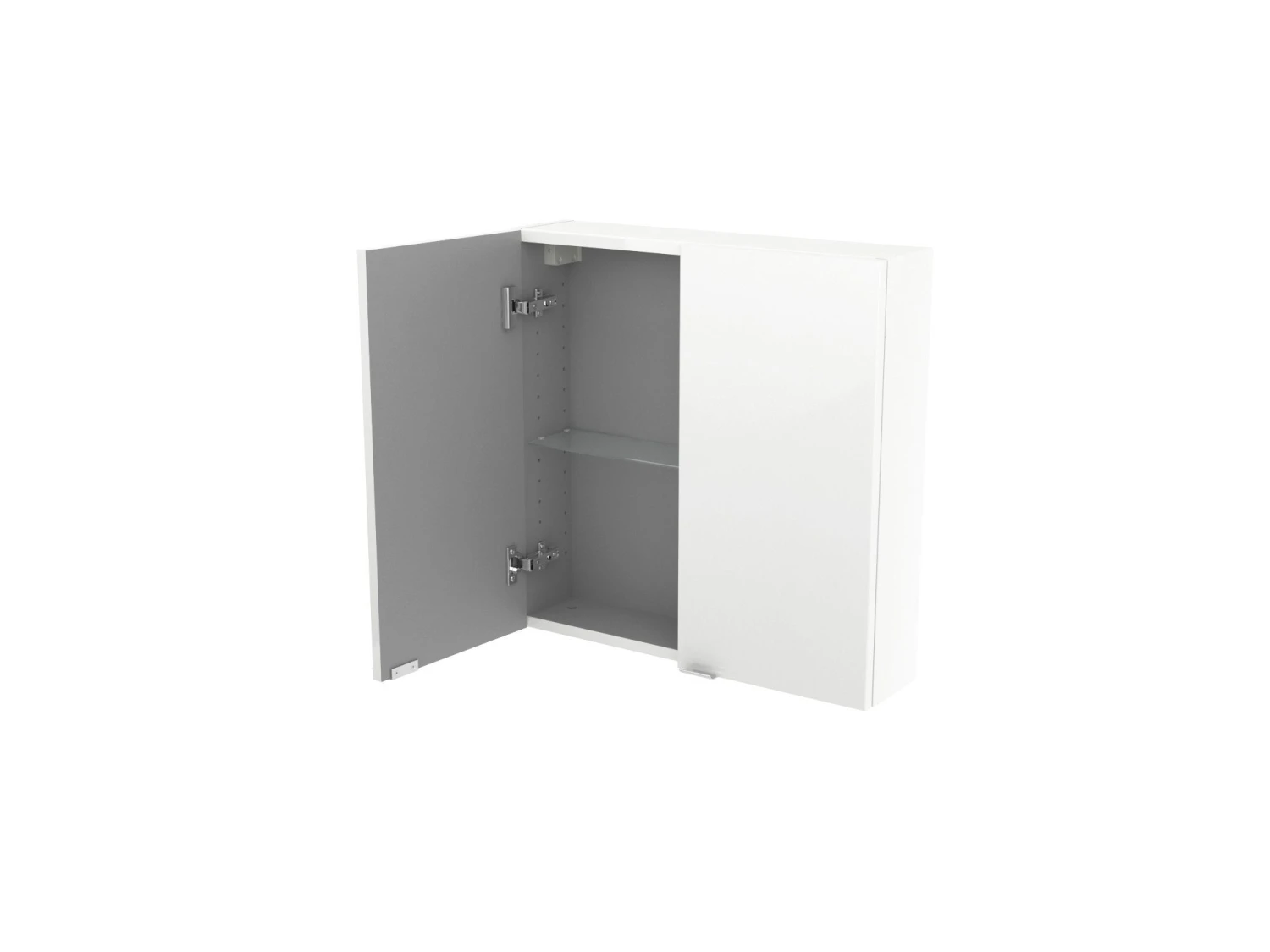 GoodHome Imandra Gloss White Wall Cabinet (W)600mm (H)600mm 6 GoodHome Imandra Gloss White Wall Cabinet (W)600mm (H)600mm - Image 4