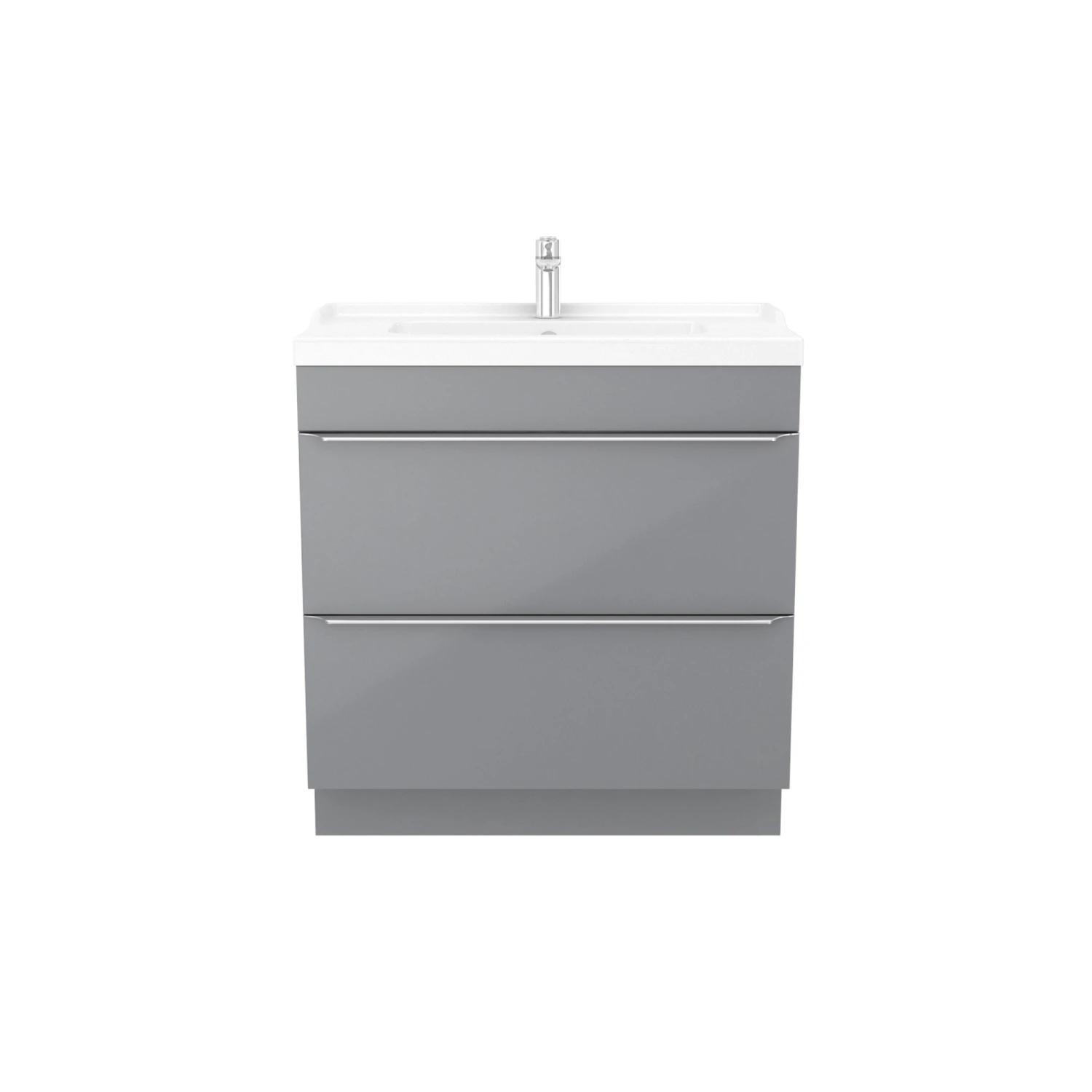 GoodHome Imandra & Lana Grey Freestanding Vanity Unit & Basin Set (W)804mm 4 GoodHome Imandra & Lana Grey Freestanding Vanity Unit & Basin Set (W)804mm - Image 2