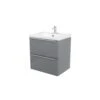 GoodHome Imandra & Lana Grey Wall-mounted Vanity Unit & Basin Set (W)604mm