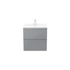 GoodHome Imandra & Lana Grey Wall-mounted Vanity Unit & Basin Set (W)604mm 12 GoodHome Imandra & Lana Grey Wall-mounted Vanity Unit & Basin Set (W)604mm -Trade point goodhome imandra lana grey wall mounted vanity unit basin set w 604mm3663602313175 22c bq