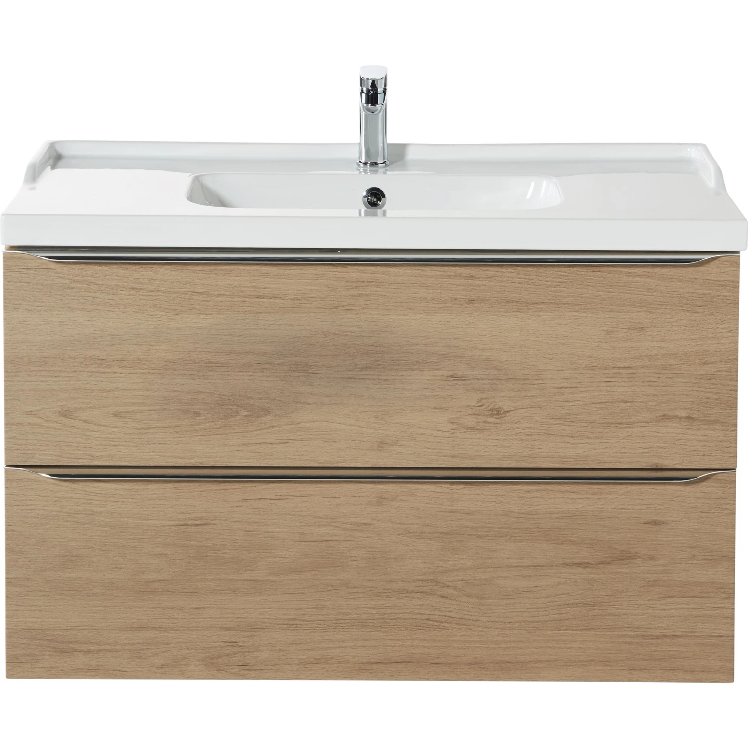 GoodHome Imandra & Lana Oak Effect Freestanding Vanity Unit & Basin Set (W)1004mm 6 GoodHome Imandra & Lana Oak Effect Freestanding Vanity Unit & Basin Set (W)1004mm - Image 4