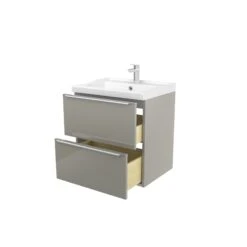GoodHome Imandra & Lana Taupe Freestanding Vanity Unit & Basin Set (W)604mm 10 GoodHome Imandra & Lana Taupe Freestanding Vanity Unit & Basin Set (W)604mm -Trade point goodhome imandra lana taupe freestanding vanity unit basin set w 604mm3663602312635 02c bq