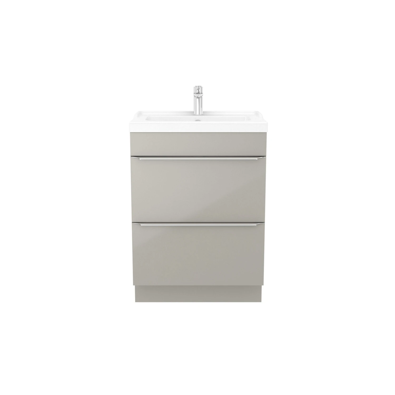 GoodHome Imandra & Lana Taupe Freestanding Vanity Unit & Basin Set (W)604mm 5 GoodHome Imandra & Lana Taupe Freestanding Vanity Unit & Basin Set (W)604mm - Image 3