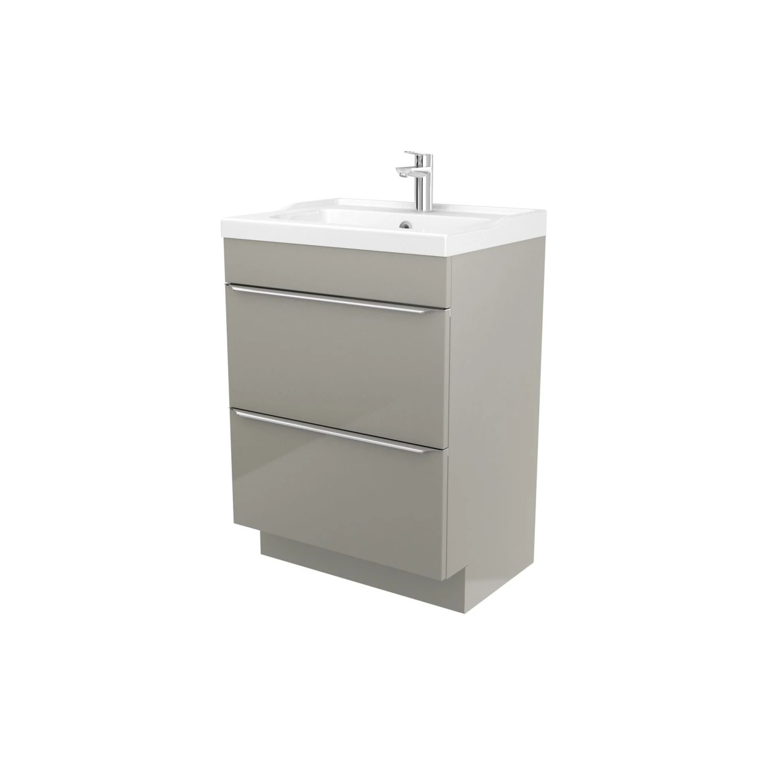 GoodHome Imandra & Lana Taupe Freestanding Vanity Unit & Basin Set (W)604mm 6 GoodHome Imandra & Lana Taupe Freestanding Vanity Unit & Basin Set (W)604mm - Image 4