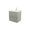 GoodHome Imandra & Lana Taupe Wall-mounted Vanity Unit & Basin Set (W)604mm