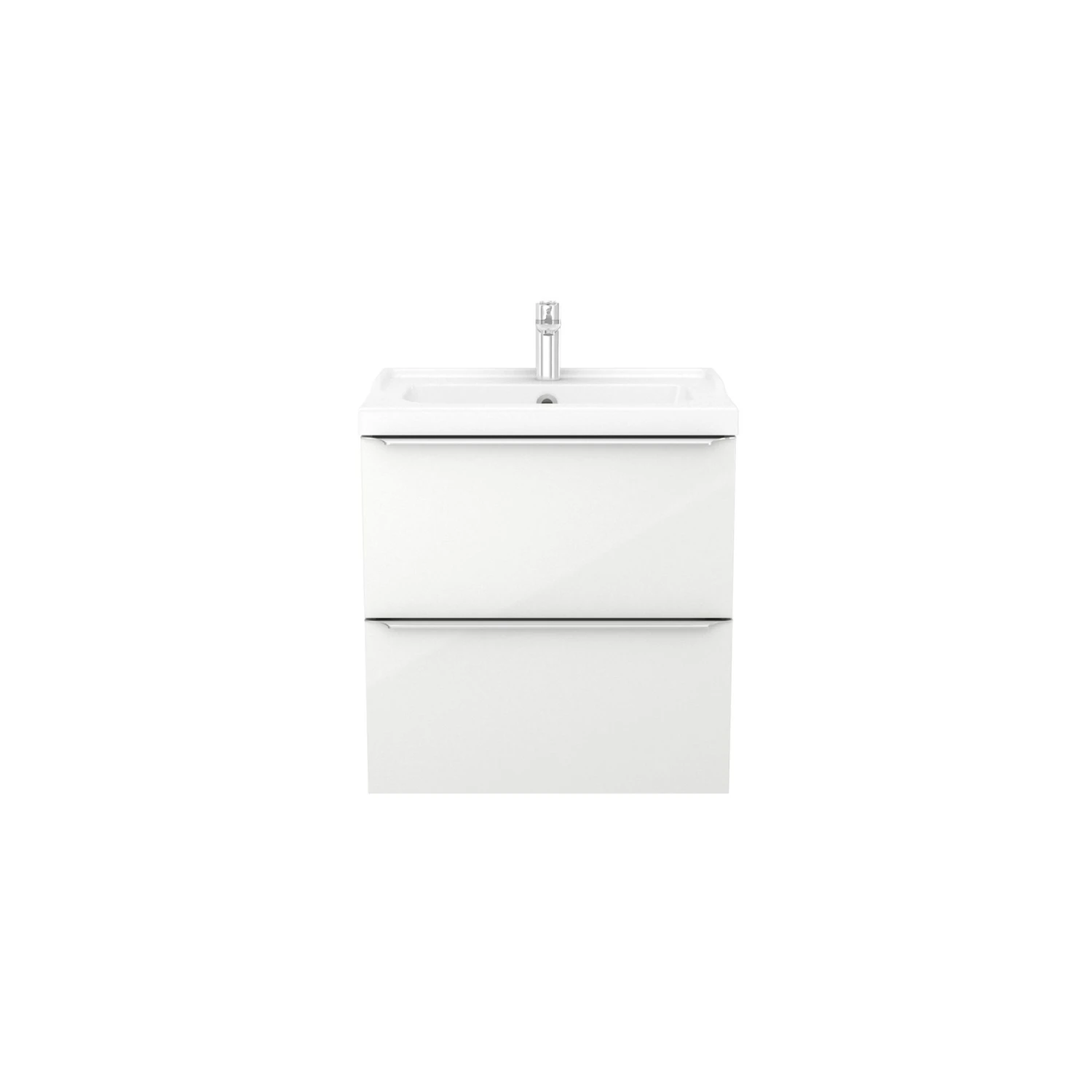 GoodHome Imandra & Lana White Freestanding Vanity Unit & Basin Set (W)604mm 3 GoodHome Imandra & Lana White Freestanding Vanity Unit & Basin Set (W)604mm