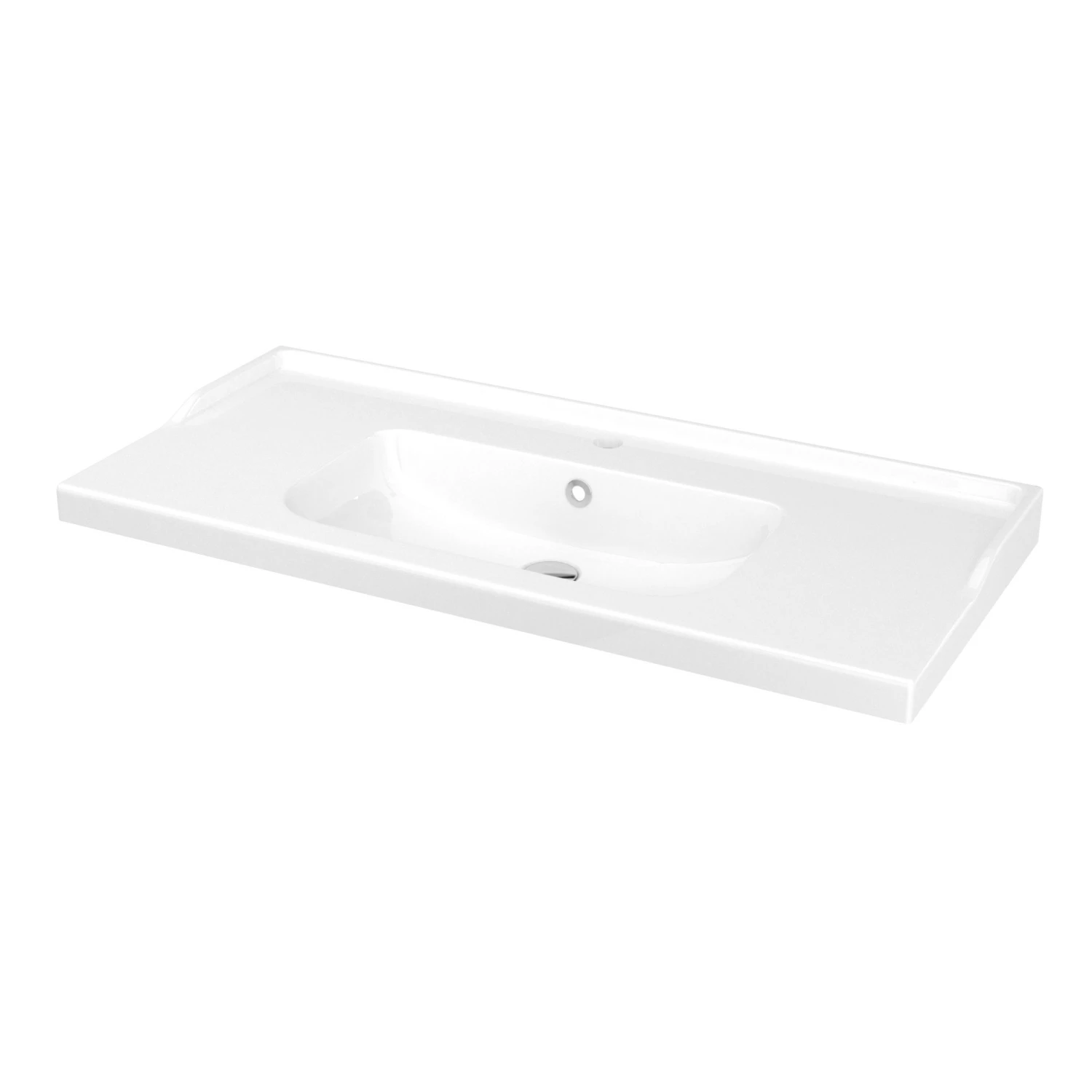 GoodHome Imandra & Lana White Wall-mounted Vanity Unit & Basin Set (W)1004mm 4 GoodHome Imandra & Lana White Wall-mounted Vanity Unit & Basin Set (W)1004mm - Image 2
