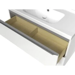 GoodHome Imandra & Lana White Wall-mounted Vanity Unit & Basin Set (W)1004mm 14 GoodHome Imandra & Lana White Wall-mounted Vanity Unit & Basin Set (W)1004mm -Trade point goodhome imandra lana white wall mounted vanity unit basin set w 1004mm3663602312963 06c bq