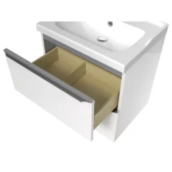 GoodHome Imandra & Lana White Wall-mounted Vanity Unit & Basin Set (W)604mm 16 GoodHome Imandra & Lana White Wall-mounted Vanity Unit & Basin Set (W)604mm -Trade point goodhome imandra lana white wall mounted vanity unit basin set w 604mm3663602313267 38c bq
