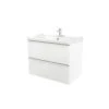 GoodHome Imandra & Lana White Wall-mounted Vanity Unit & Basin Set (W)804mm 2 GoodHome Imandra & Lana White Wall-mounted Vanity Unit & Basin Set (W)804mm -Trade point goodhome imandra lana white wall mounted vanity unit basin set w 804mm3663602313410 01c bq
