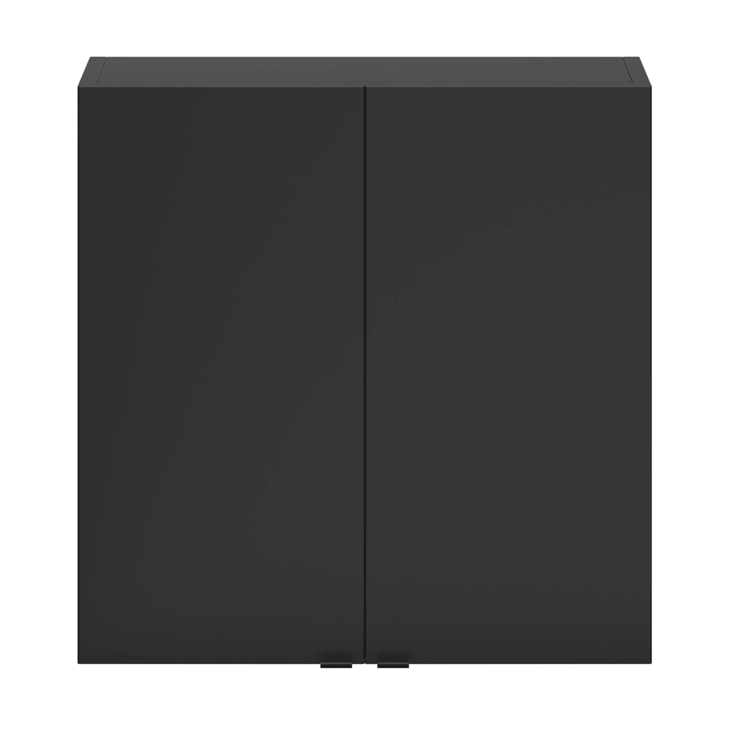 GoodHome Imandra Matt Black Double Wall Cabinet (W)600mm (H)600mm 4 GoodHome Imandra Matt Black Double Wall Cabinet (W)600mm (H)600mm - Image 2
