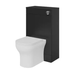 GoodHome Imandra Matt Black Freestanding Toilet Cabinet (W)500mm (H)840mm 11 GoodHome Imandra Matt Black Freestanding Toilet Cabinet (W)500mm (H)840mm -Trade point goodhome imandra matt black freestanding toilet cabinet w 500mm h 840mm5059340394084 21c