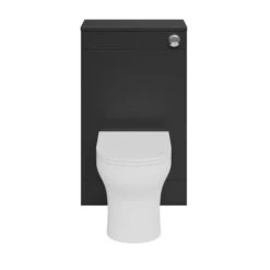 GoodHome Imandra Matt Black Freestanding Toilet Cabinet (W)500mm (H)840mm 12 GoodHome Imandra Matt Black Freestanding Toilet Cabinet (W)500mm (H)840mm -Trade point goodhome imandra matt black freestanding toilet cabinet w 500mm h 840mm5059340394084 22c