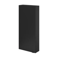 GoodHome Imandra Matt Black Single Cabinet (W)400mm (H)900mm