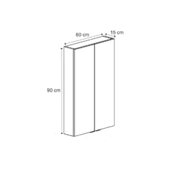 GoodHome Imandra Matt Blue Double Cabinet (W)600mm (H)900mm 10 GoodHome Imandra Matt Blue Double Cabinet (W)600mm (H)900mm -Trade point goodhome imandra matt blue double cabinet w 600mm h 900mm3663602933274 01t