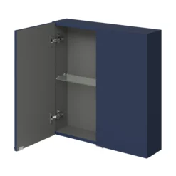 GoodHome Imandra Matt Blue Double Wall Cabinet (W)600mm (H)600mm -Trade point goodhome imandra matt blue double wall cabinet w 600mm h 600mm5059340393476 03c